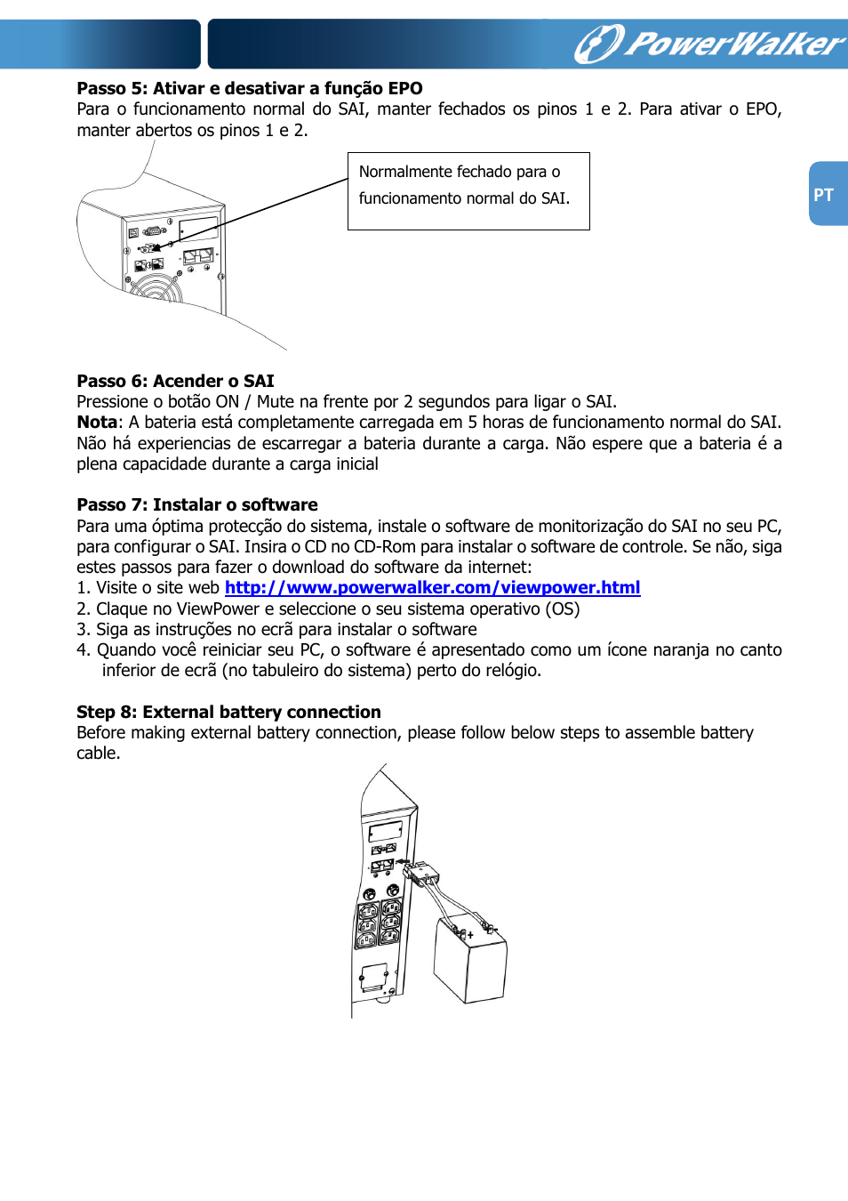 PowerWalker VFI 1000R LCD User Manual | Page 132 / 142