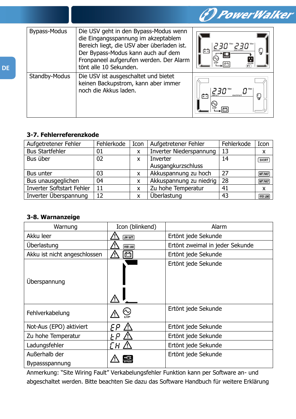 PowerWalker VFI 1000R LCD User Manual | Page 35 / 142