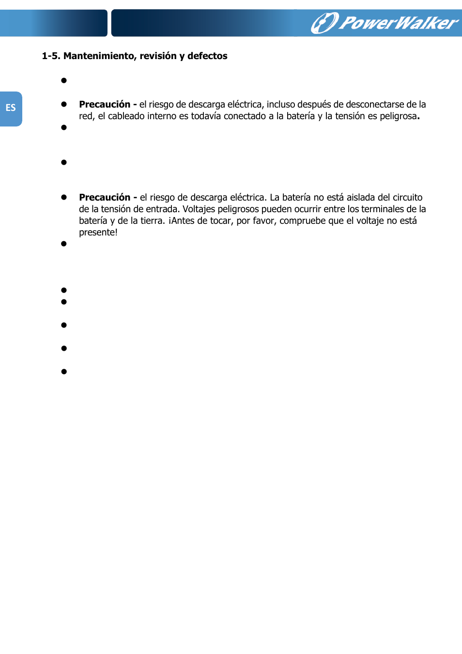 PowerWalker VFI 1000R LCD User Manual | Page 65 / 142