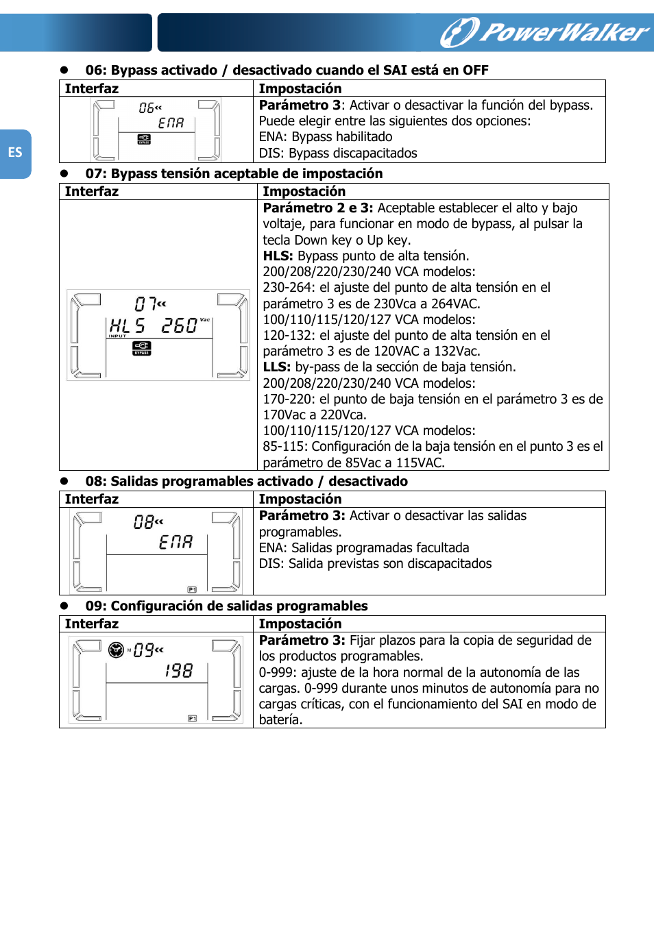 PowerWalker VFI 1000R LCD User Manual | Page 73 / 142