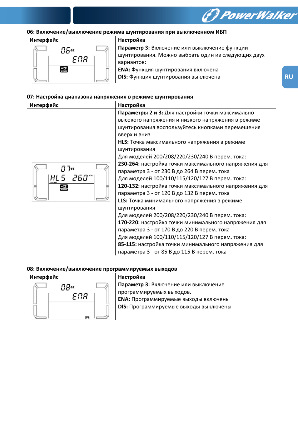 PowerWalker VFI 1000R LCD User Manual | Page 94 / 142