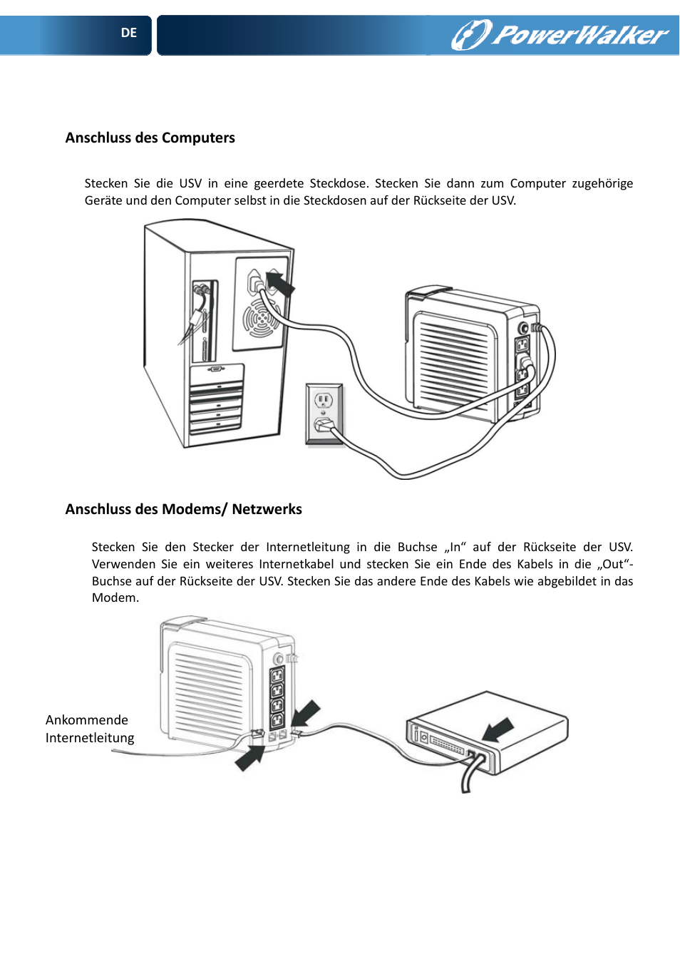 PowerWalker VFD 600 User Manual | Page 14 / 160