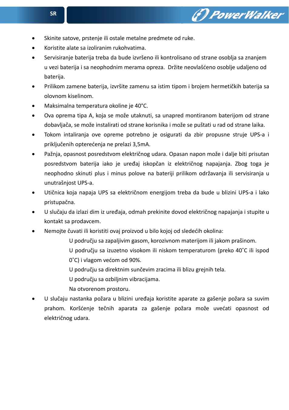 PowerWalker VFD 600 User Manual | Page 155 / 160