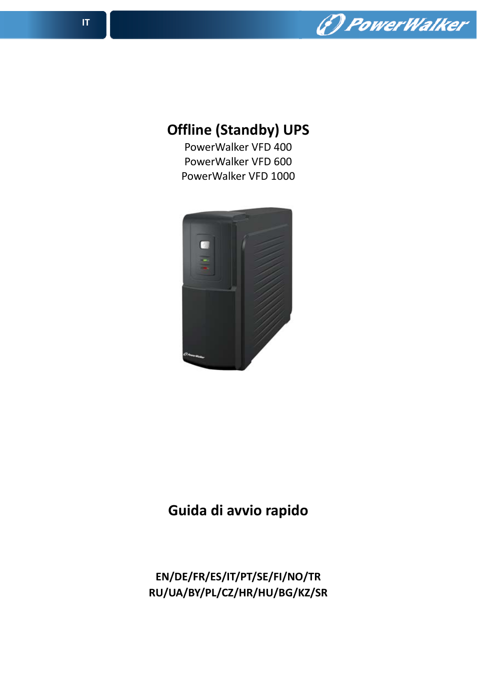 PowerWalker VFD 600 User Manual | Page 33 / 160