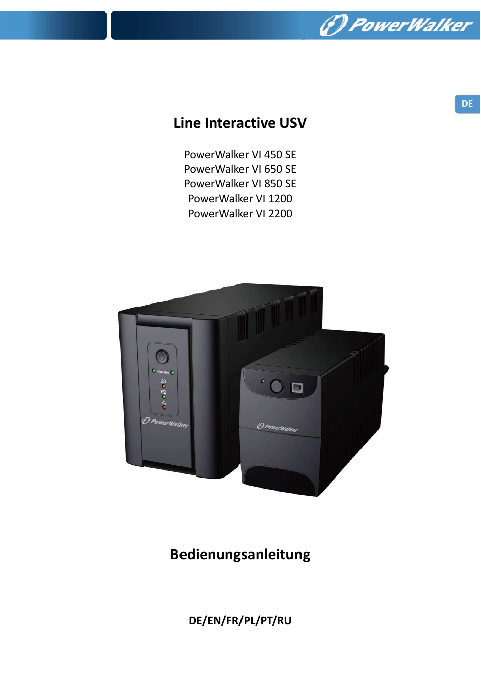 Line interactive usv, Bedienungsanleitung | PowerWalker VI 650 SE User Manual | Page 11 / 62