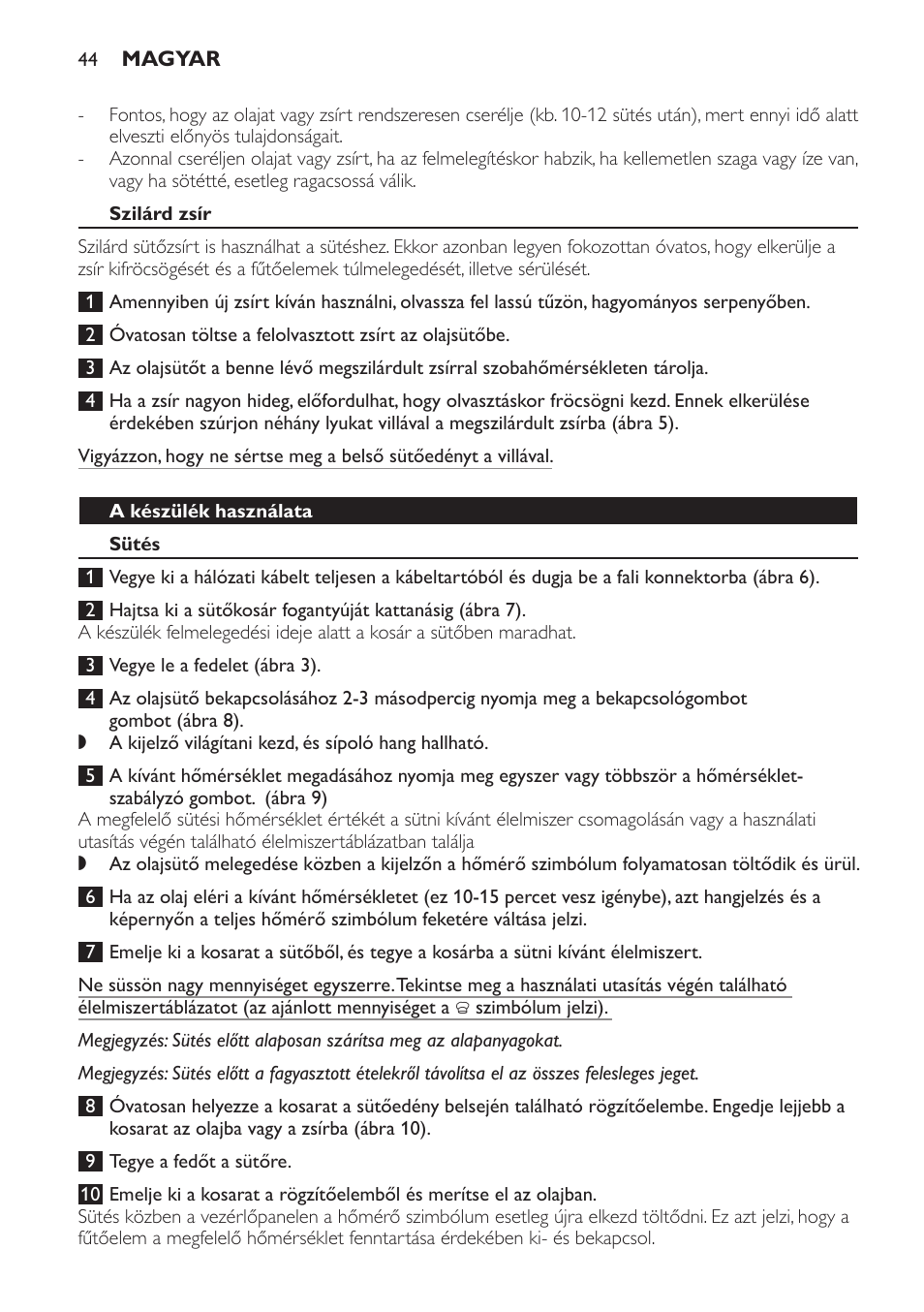 Philips HD6161 User Manual | Page 44 / 128