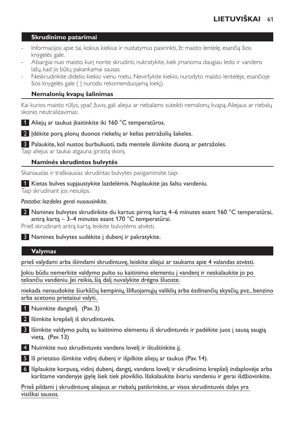 Philips HD6161 User Manual | Page 61 / 128