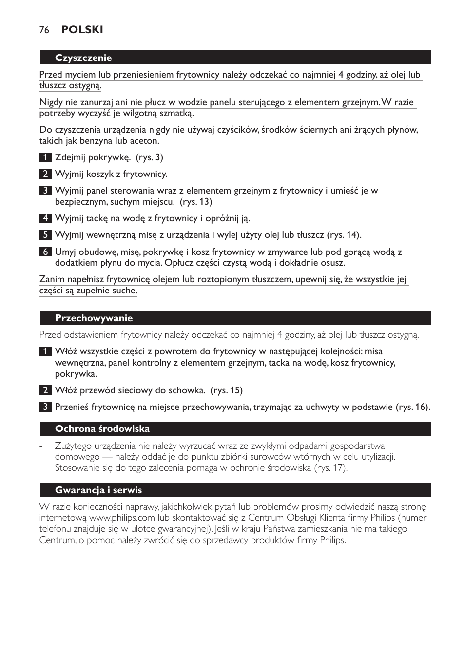 Philips HD6161 User Manual | Page 76 / 128