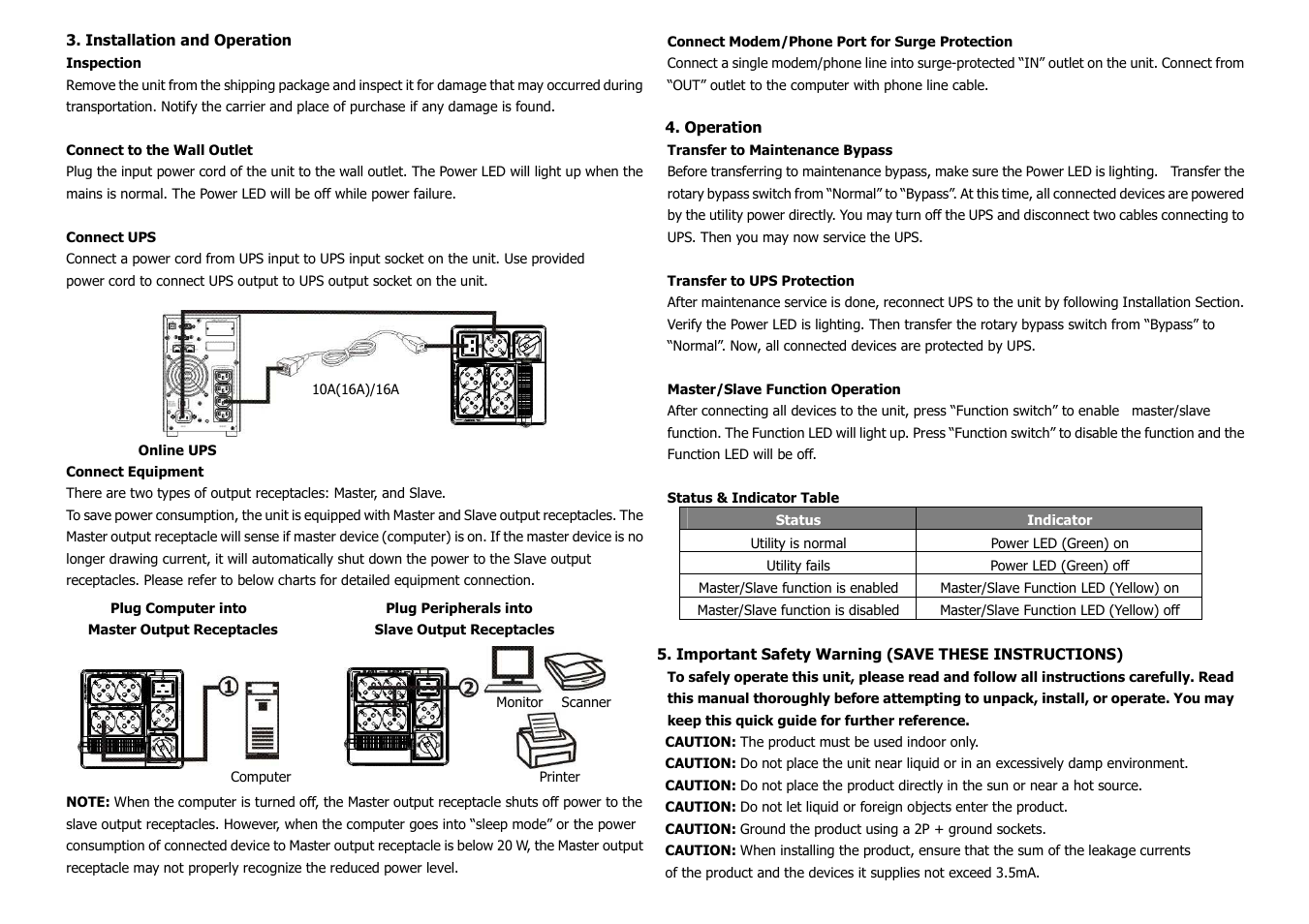 PowerWalker Maintenance Bypass Switch User Manual | Page 2 / 2