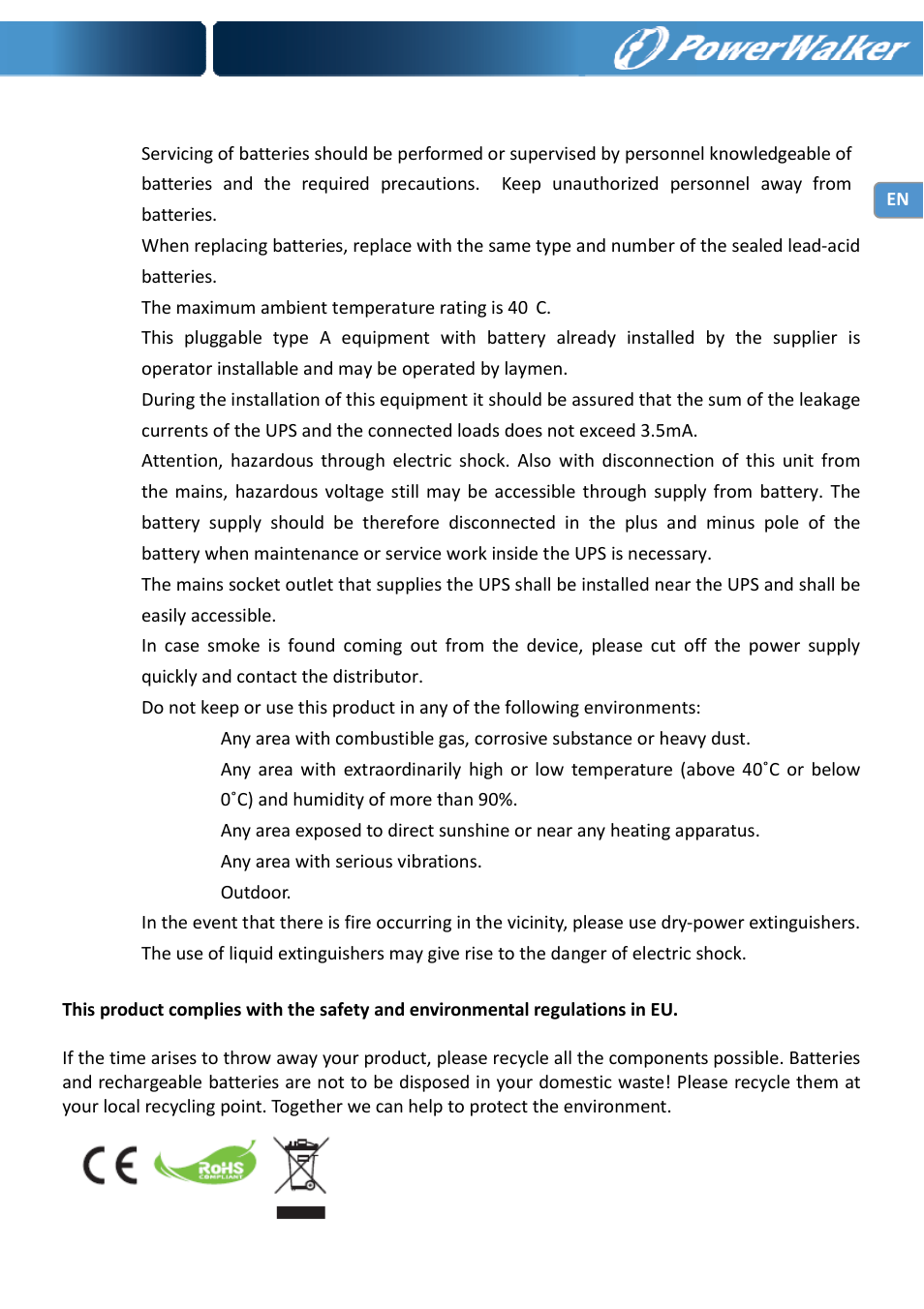 PowerWalker VI 750 PSW User Manual | Page 3 / 64