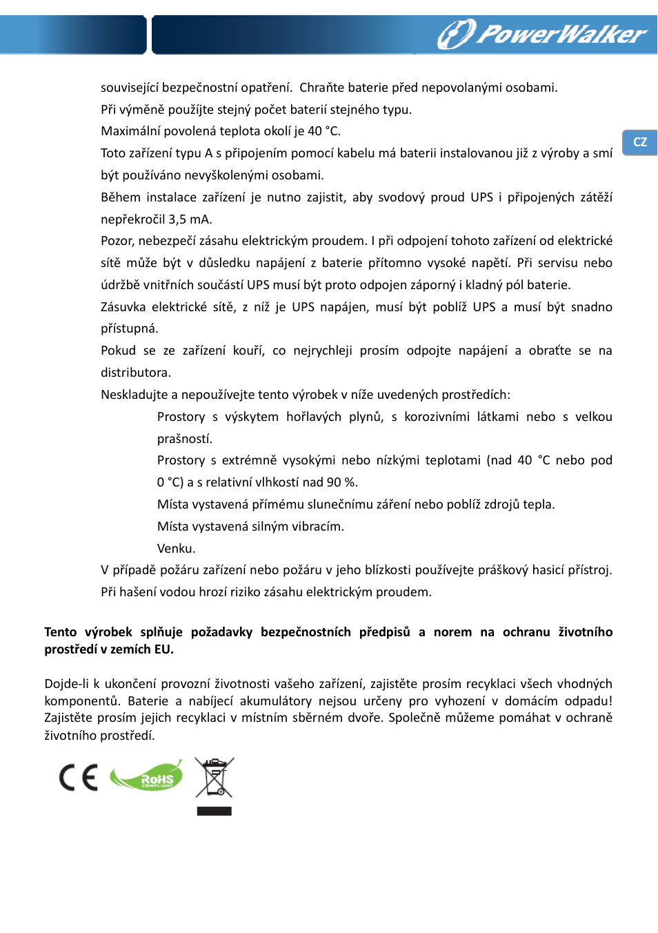 PowerWalker VI 750 PSW User Manual | Page 43 / 64