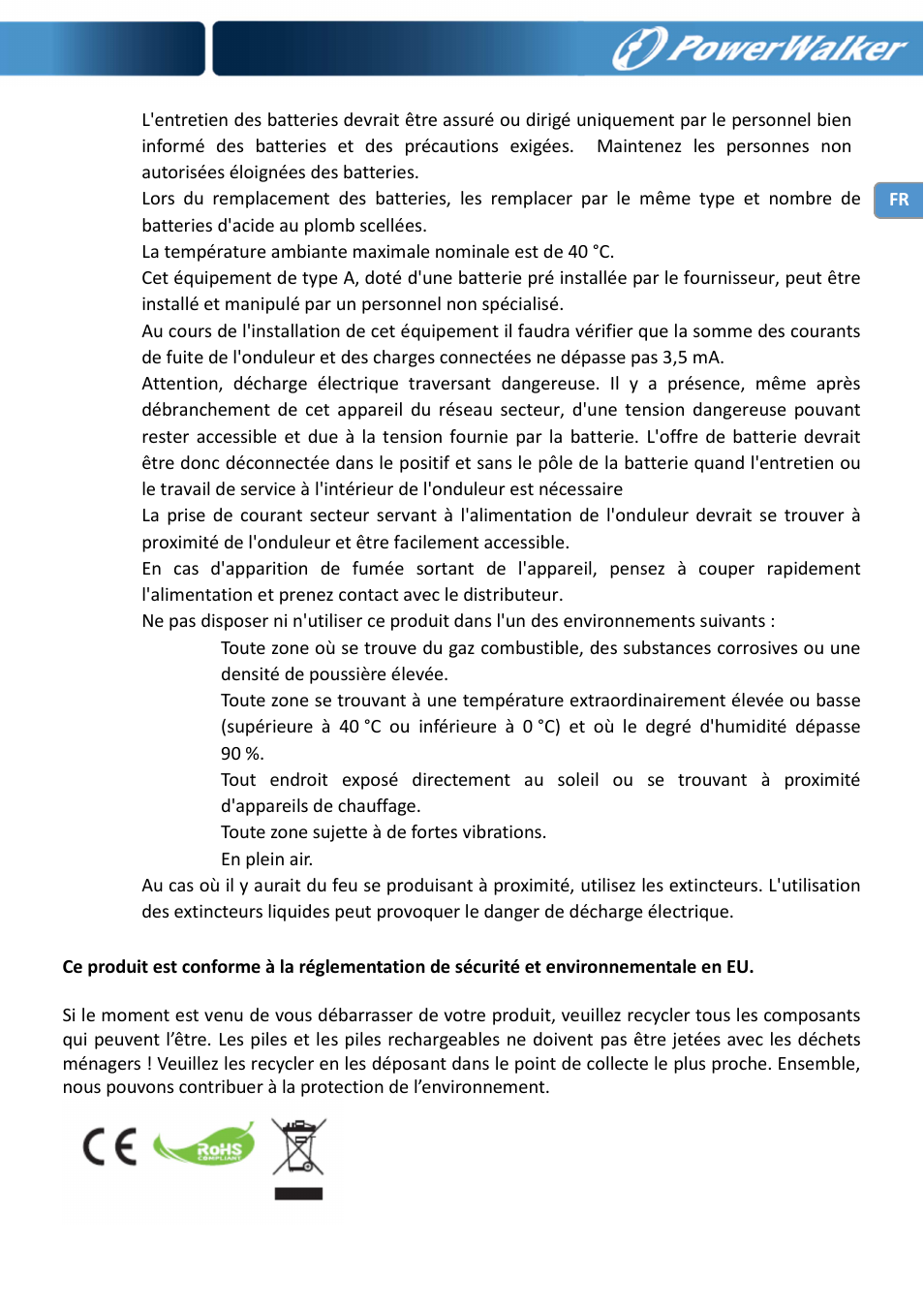 PowerWalker VI 750 PSW User Manual | Page 59 / 64