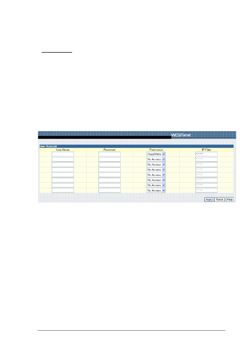 8 web/telnet | PowerWalker SNMP DP-522 User Manual | Page 47 / 99