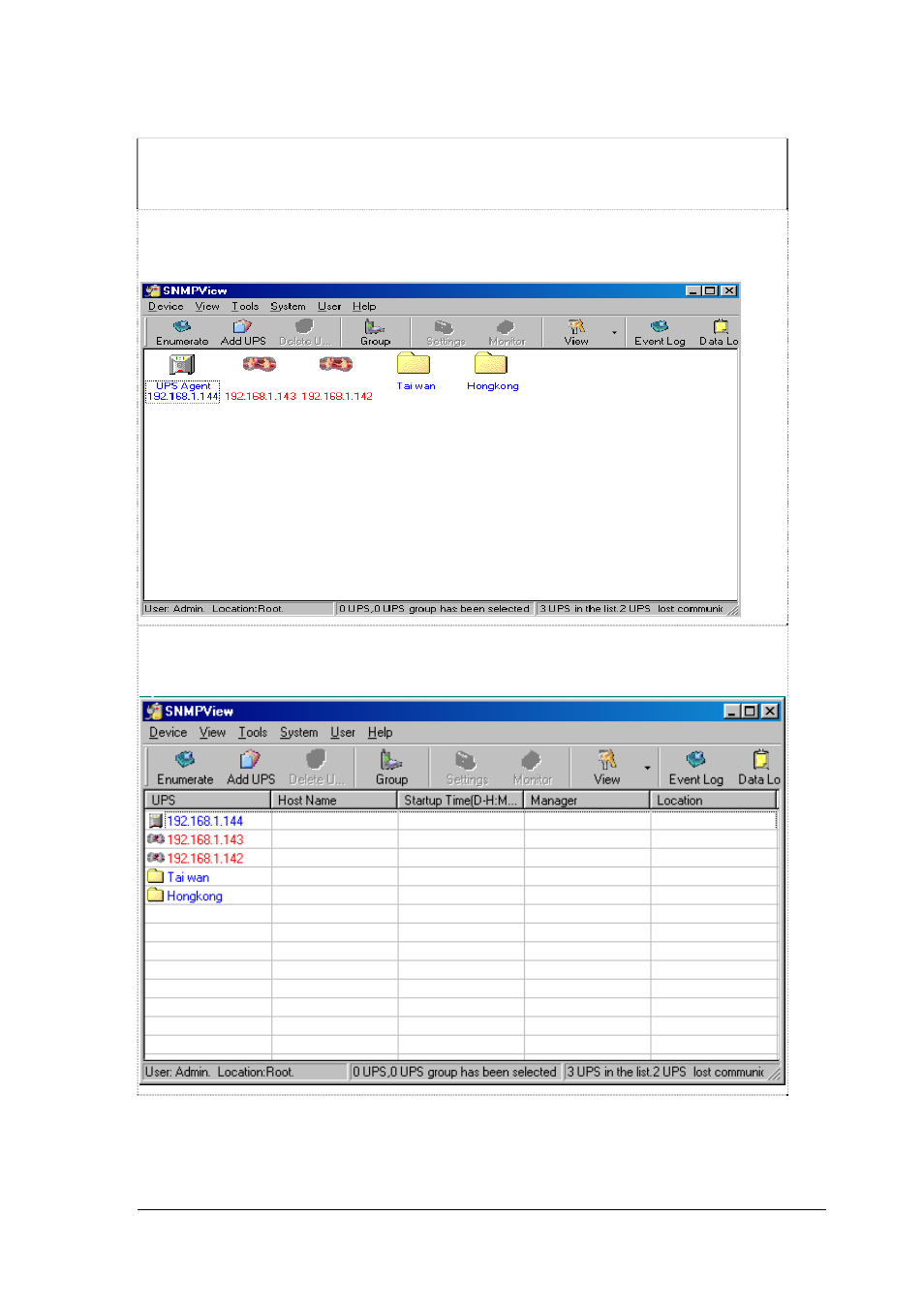 2 view(s), 1 large icons, 2 small icons | PowerWalker SNMP DP-522 User Manual | Page 77 / 99