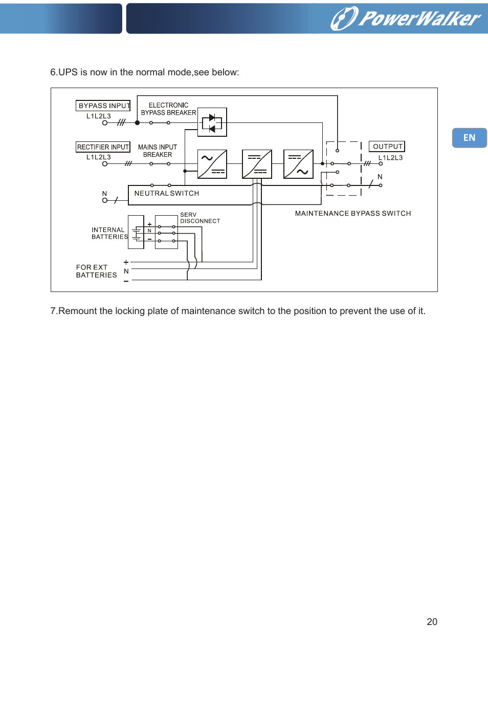 PowerWalker VFI 30000TP 3_3 BE User Manual | Page 25 / 64