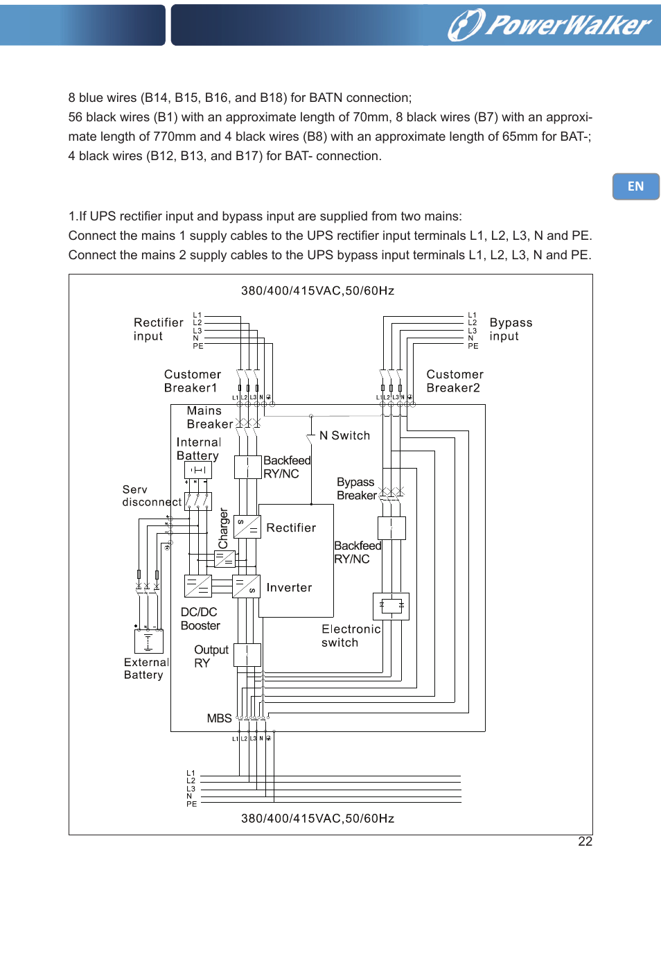 PowerWalker VFI 30000TP 3_3 BE User Manual | Page 27 / 64