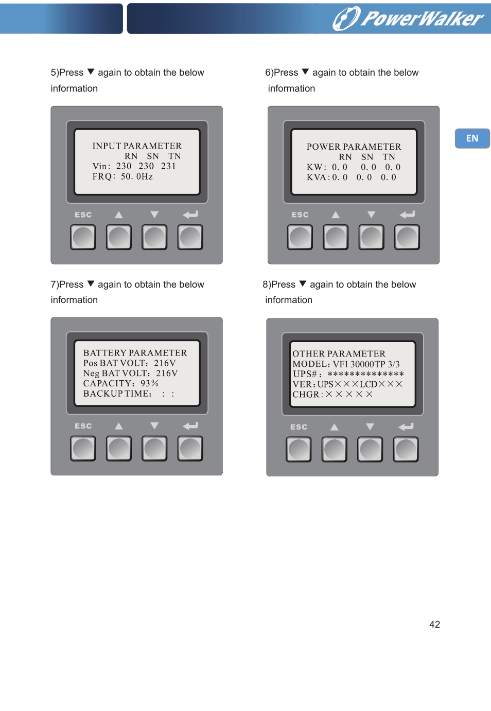 PowerWalker VFI 30000TP 3_3 BE User Manual | Page 47 / 64