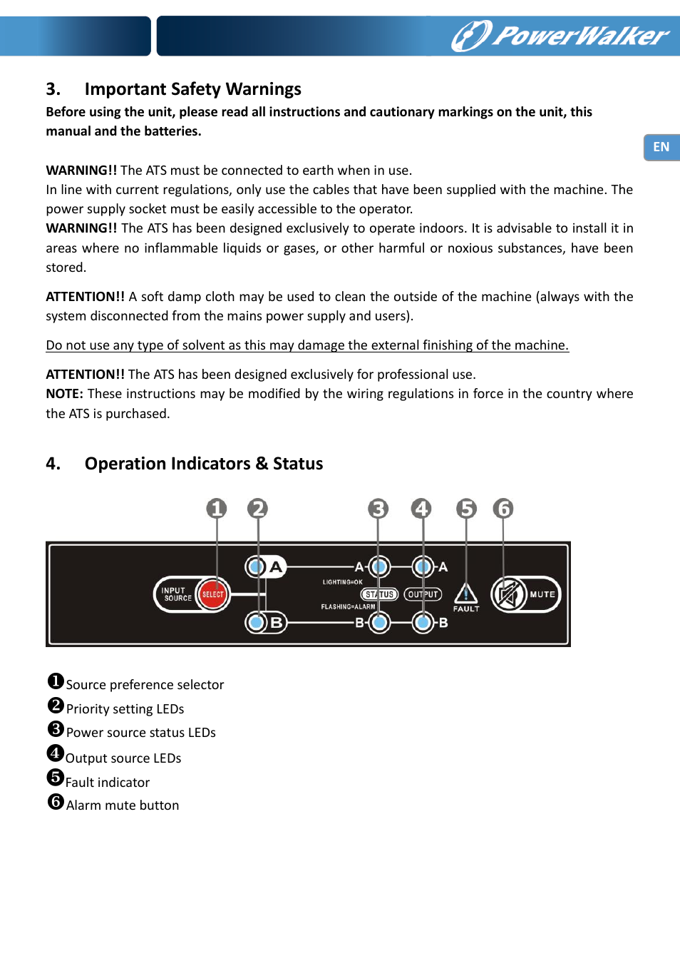 PowerWalker ATS User Manual | Page 3 / 10