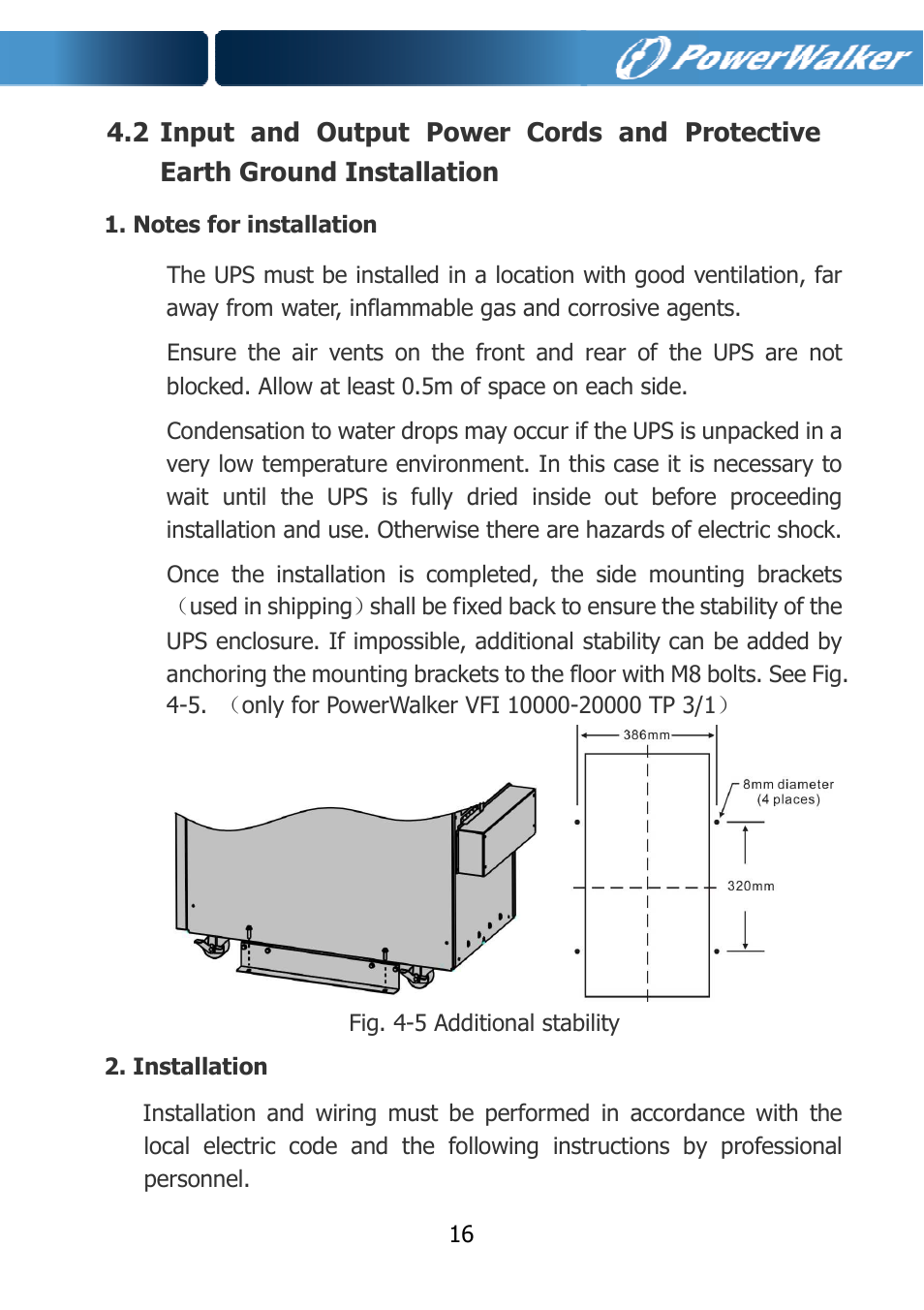 PowerWalker VFI 10000TCP 3_1 User Manual | Page 19 / 67