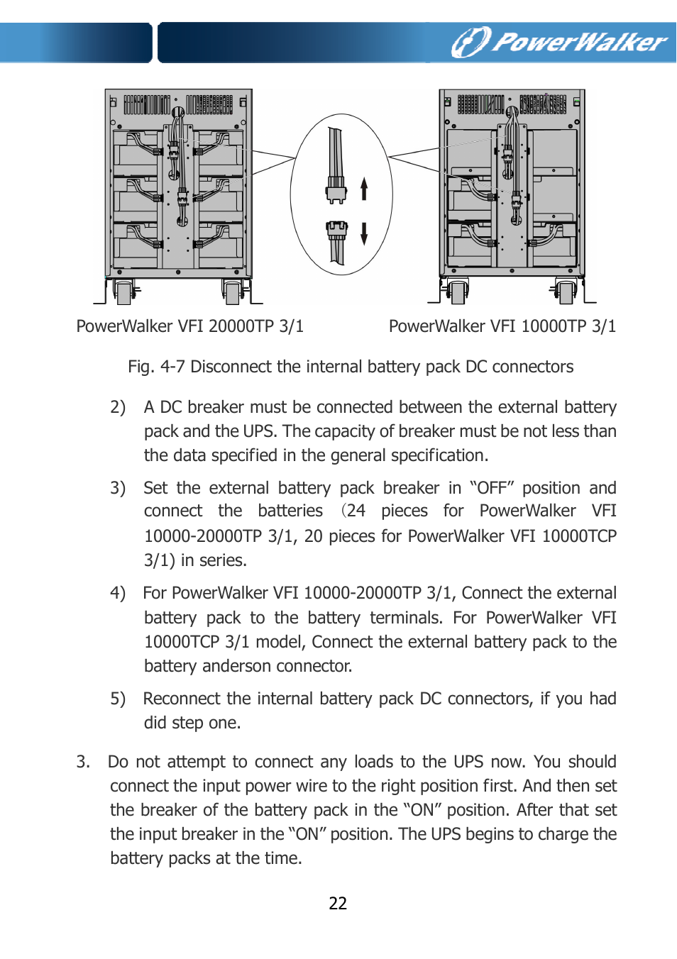 PowerWalker VFI 10000TCP 3_1 User Manual | Page 25 / 67