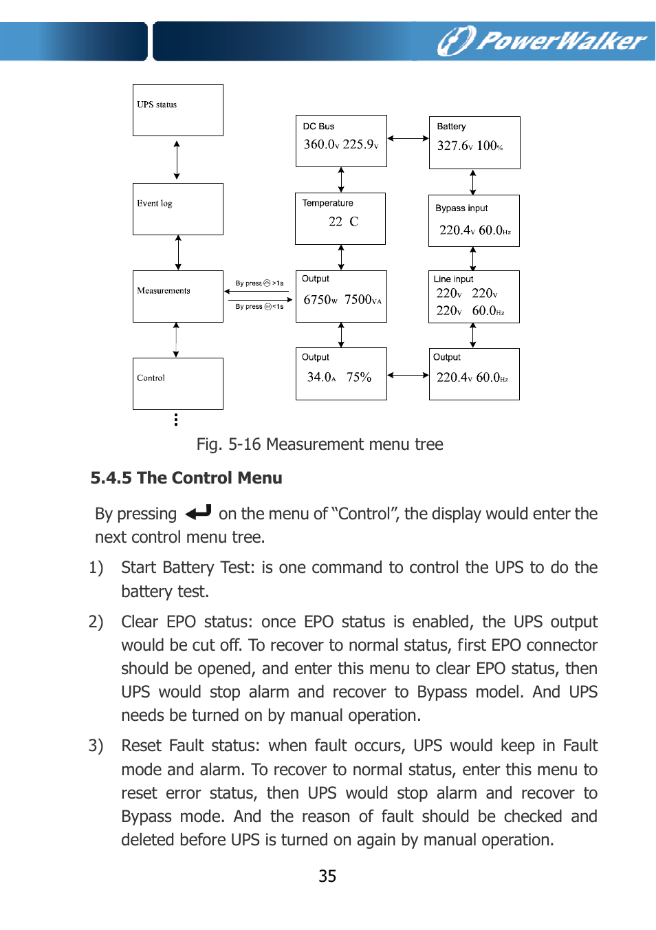 PowerWalker VFI 10000TCP 3_1 User Manual | Page 38 / 67