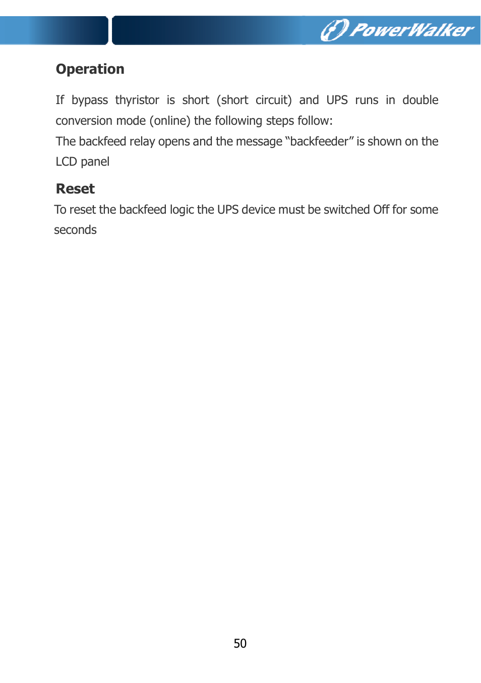 PowerWalker VFI 10000TCP 3_1 User Manual | Page 53 / 67