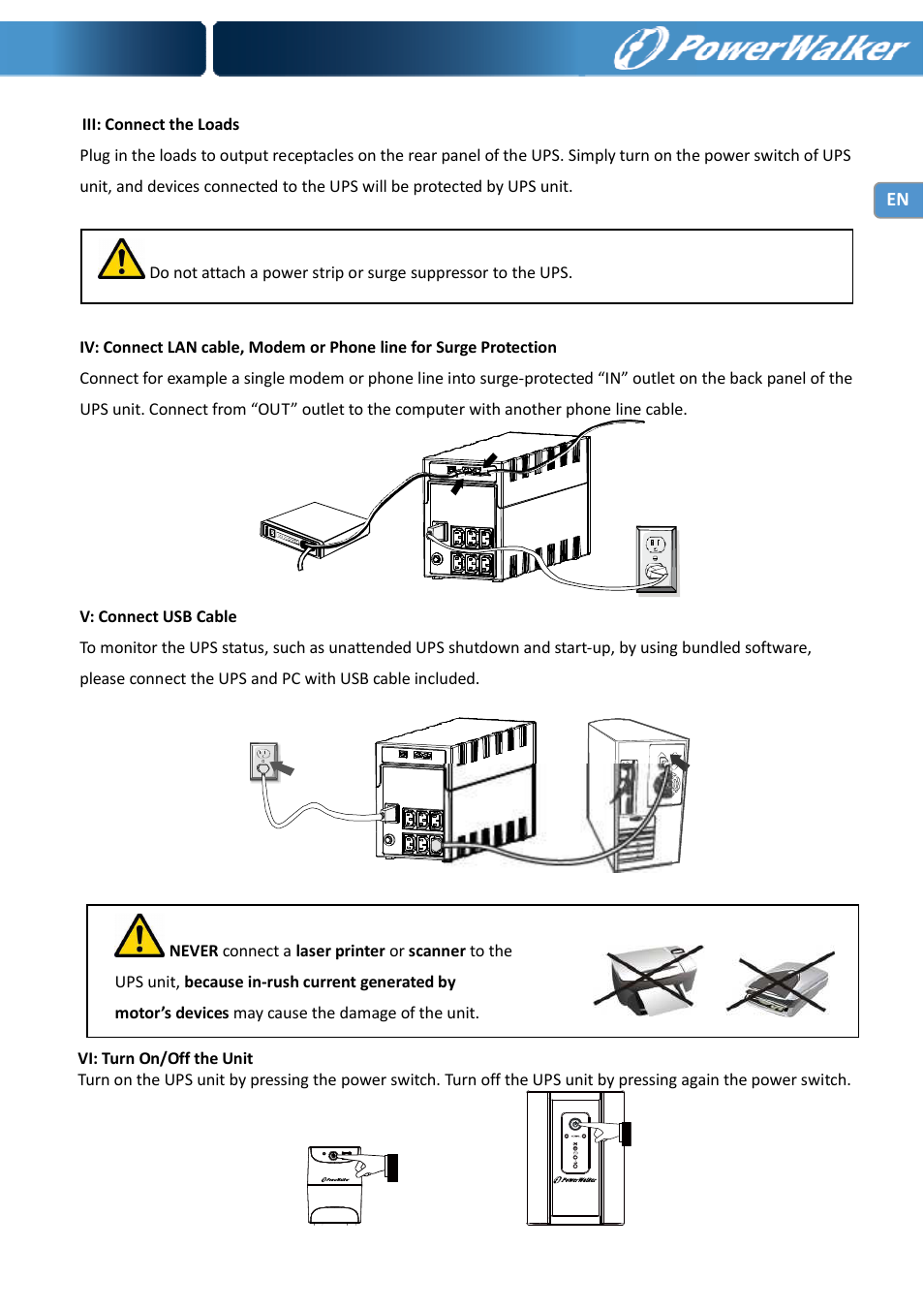 PowerWalker VI 650 IEC User Manual | Page 7 / 10