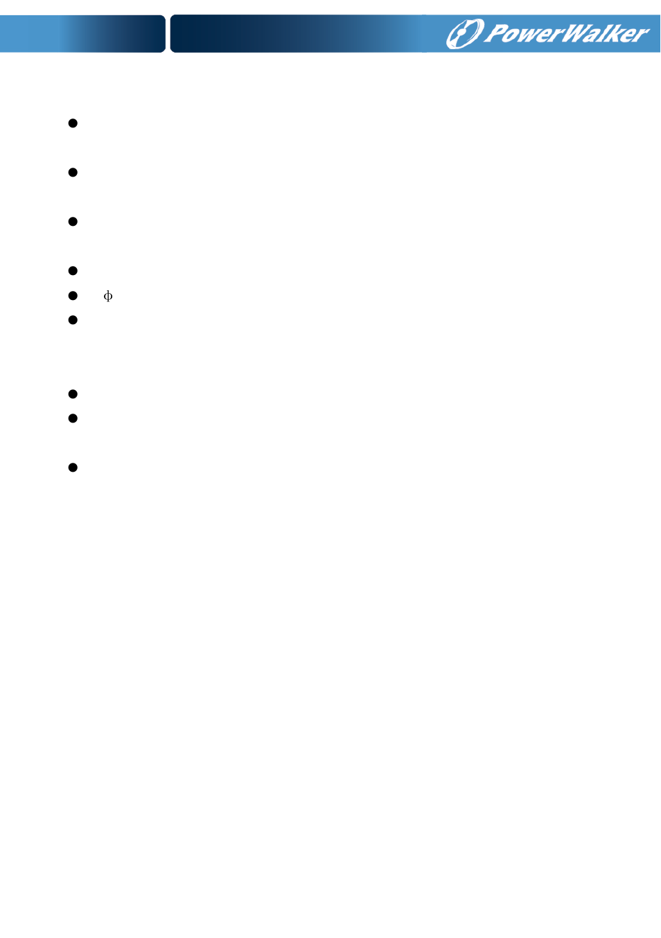 PowerWalker VFD 600 APFC User Manual | Page 3 / 12