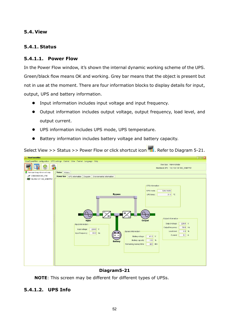 View, Status | PowerWalker ViewPowerMini User Manual | Page 53 / 64