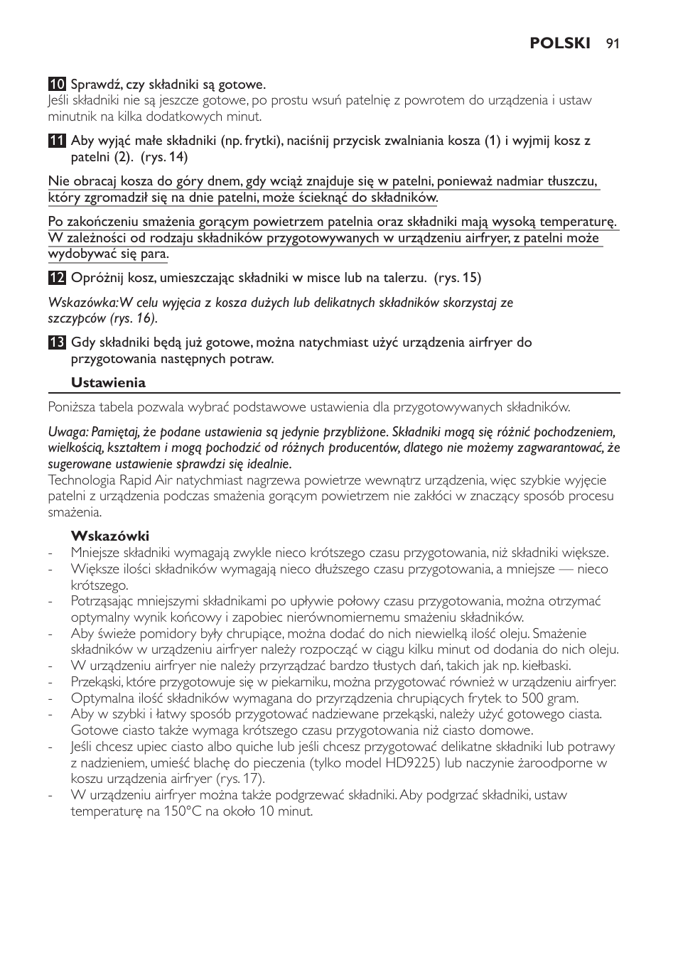 Philips HD9225 User Manual | Page 91 / 156