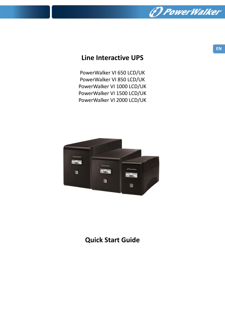 PowerWalker VI 650 LCD_UK User Manual | 8 pages