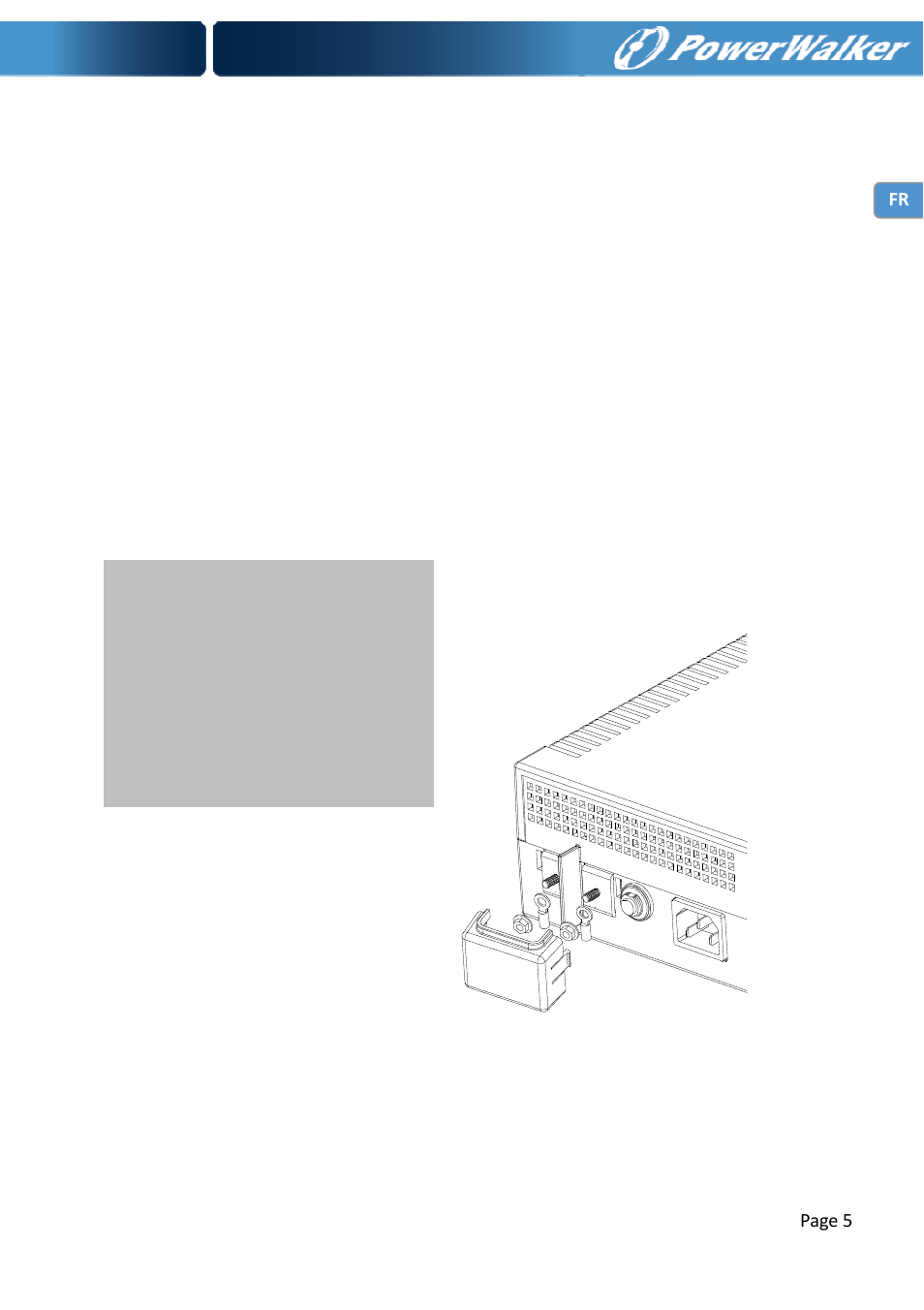 Connexion de la batterie | PowerWalker Inverter 1000 User Manual | Page 21 / 24