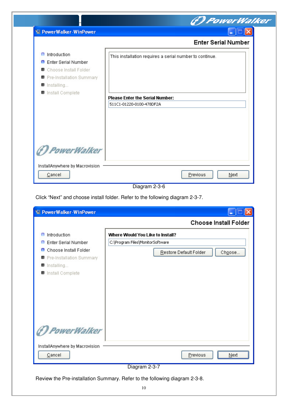 PowerWalker WinPower Software V.4.3.0.1 Manual User Manual | Page 10 / 109