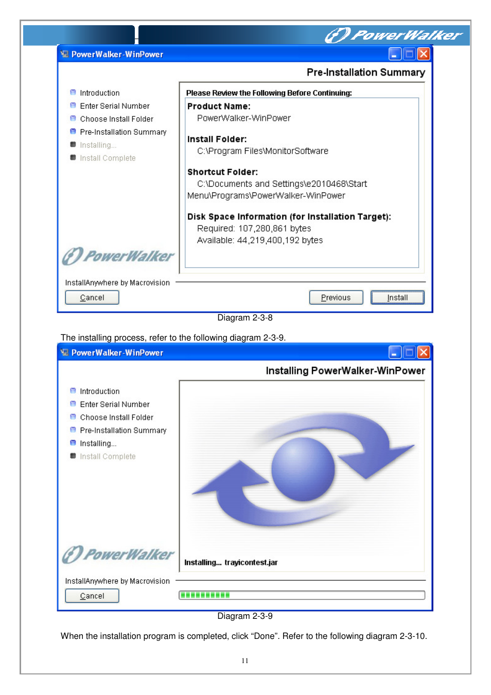 PowerWalker WinPower Software V.4.3.0.1 Manual User Manual | Page 11 / 109