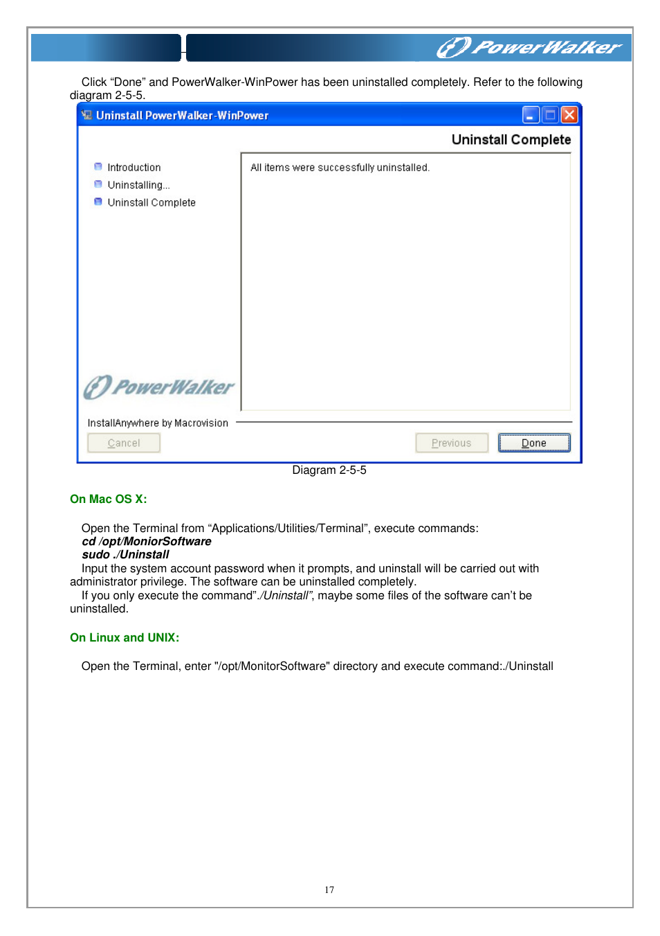 PowerWalker WinPower Software V.4.3.0.1 Manual User Manual | Page 17 / 109