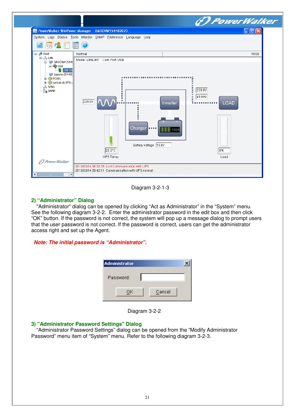 PowerWalker WinPower Software V.4.3.0.1 Manual User Manual | Page 21 / 109