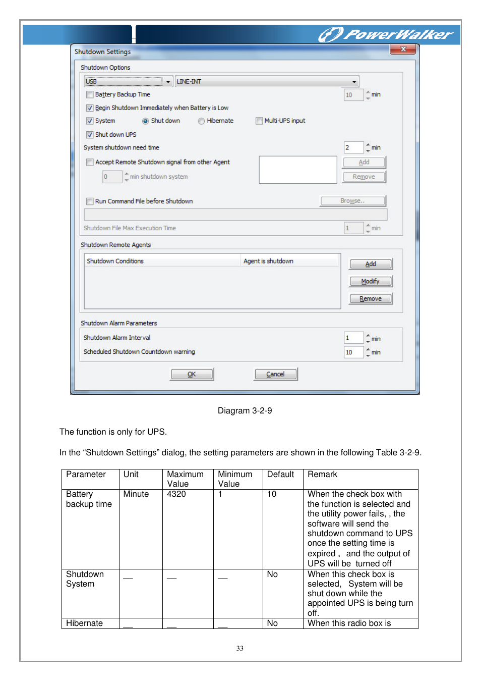 PowerWalker WinPower Software V.4.3.0.1 Manual User Manual | Page 33 / 109
