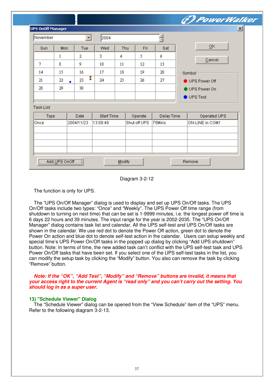 PowerWalker WinPower Software V.4.3.0.1 Manual User Manual | Page 37 / 109
