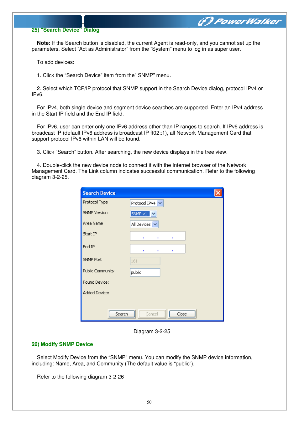 PowerWalker WinPower Software V.4.3.0.1 Manual User Manual | Page 50 / 109