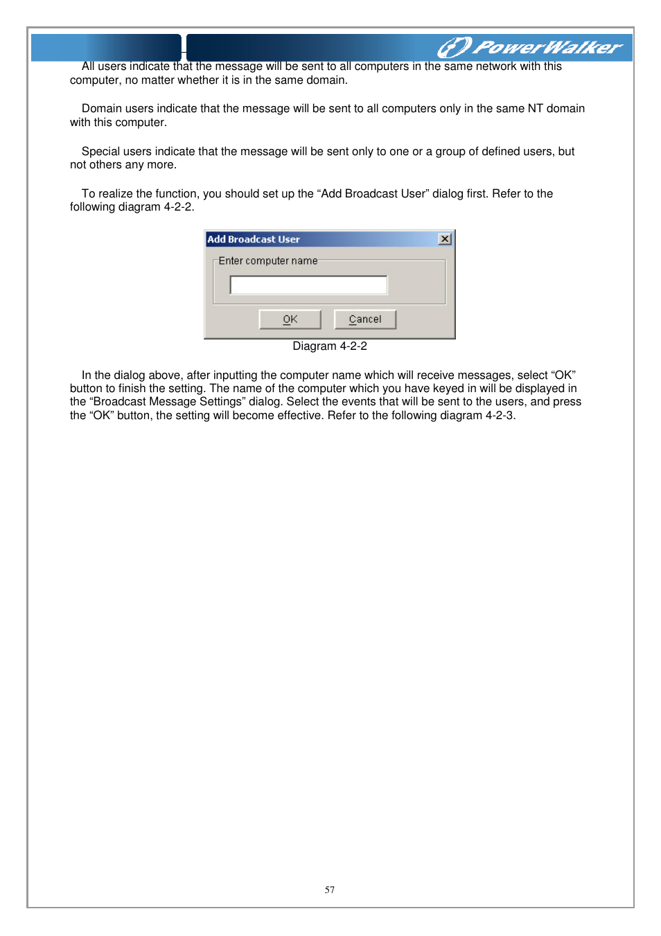 PowerWalker WinPower Software V.4.3.0.1 Manual User Manual | Page 57 / 109