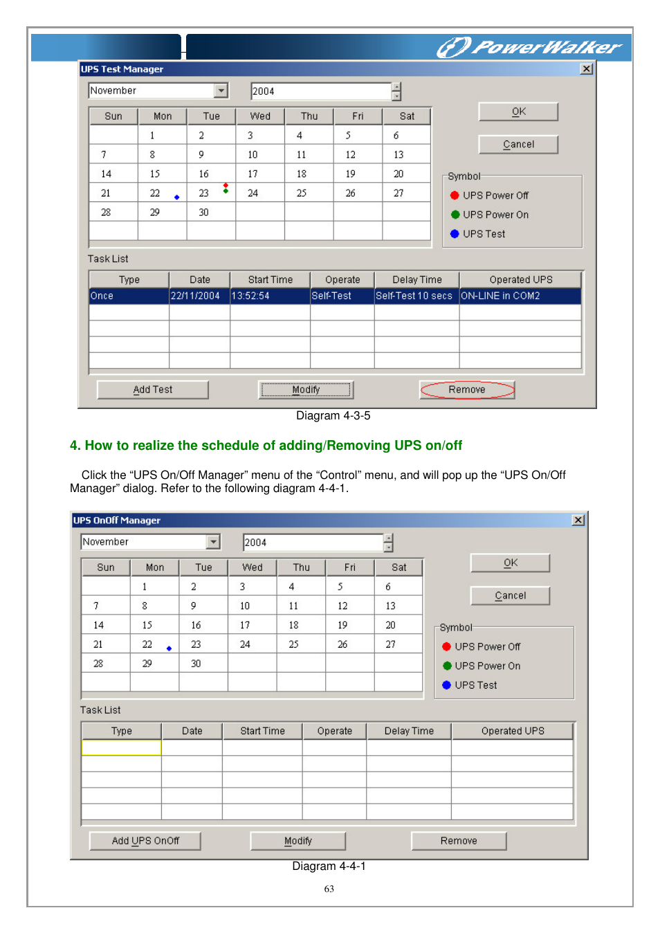 PowerWalker WinPower Software V.4.3.0.1 Manual User Manual | Page 63 / 109