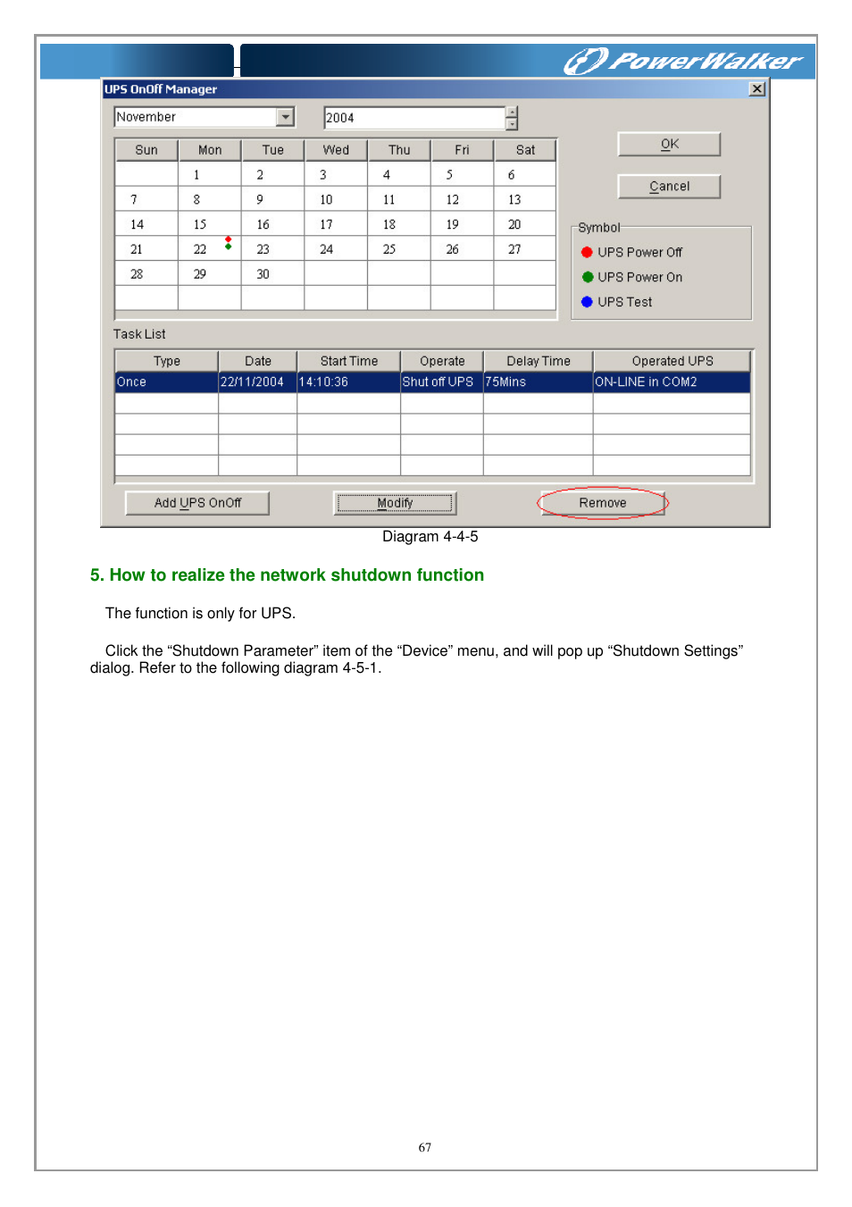 PowerWalker WinPower Software V.4.3.0.1 Manual User Manual | Page 67 / 109