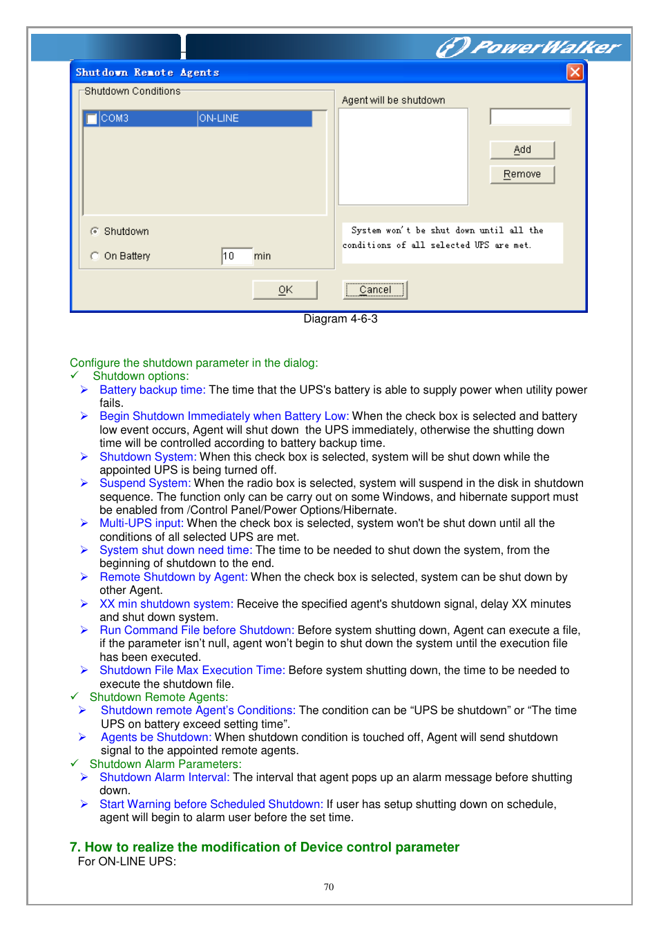 PowerWalker WinPower Software V.4.3.0.1 Manual User Manual | Page 70 / 109