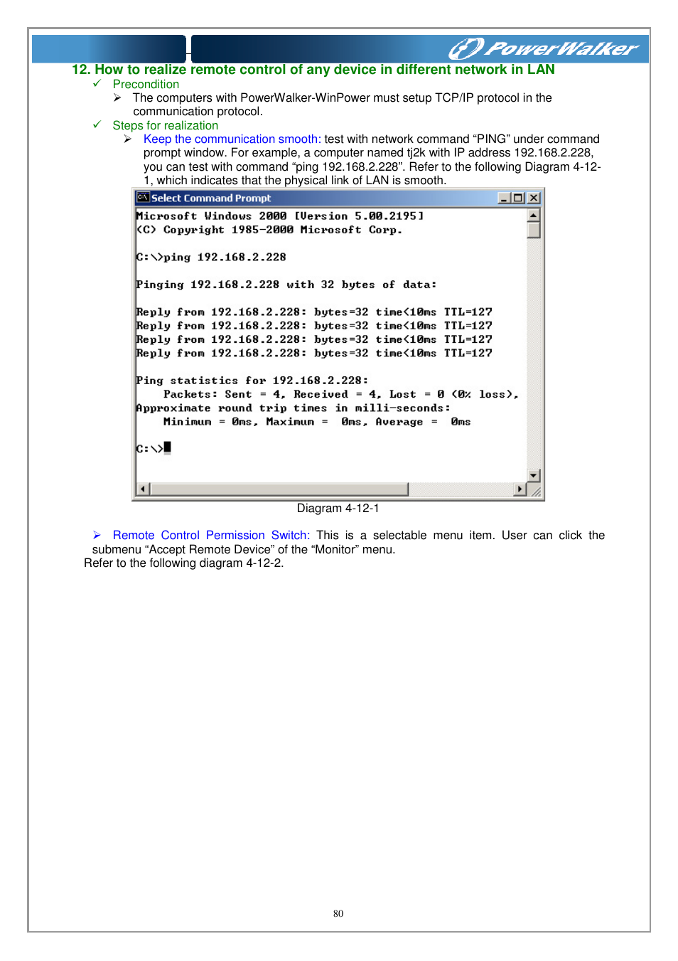 PowerWalker WinPower Software V.4.3.0.1 Manual User Manual | Page 80 / 109