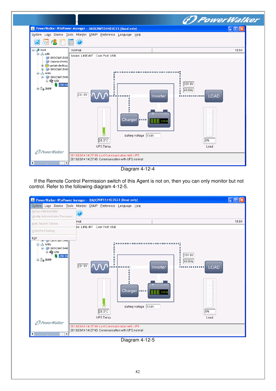 PowerWalker WinPower Software V.4.3.0.1 Manual User Manual | Page 82 / 109
