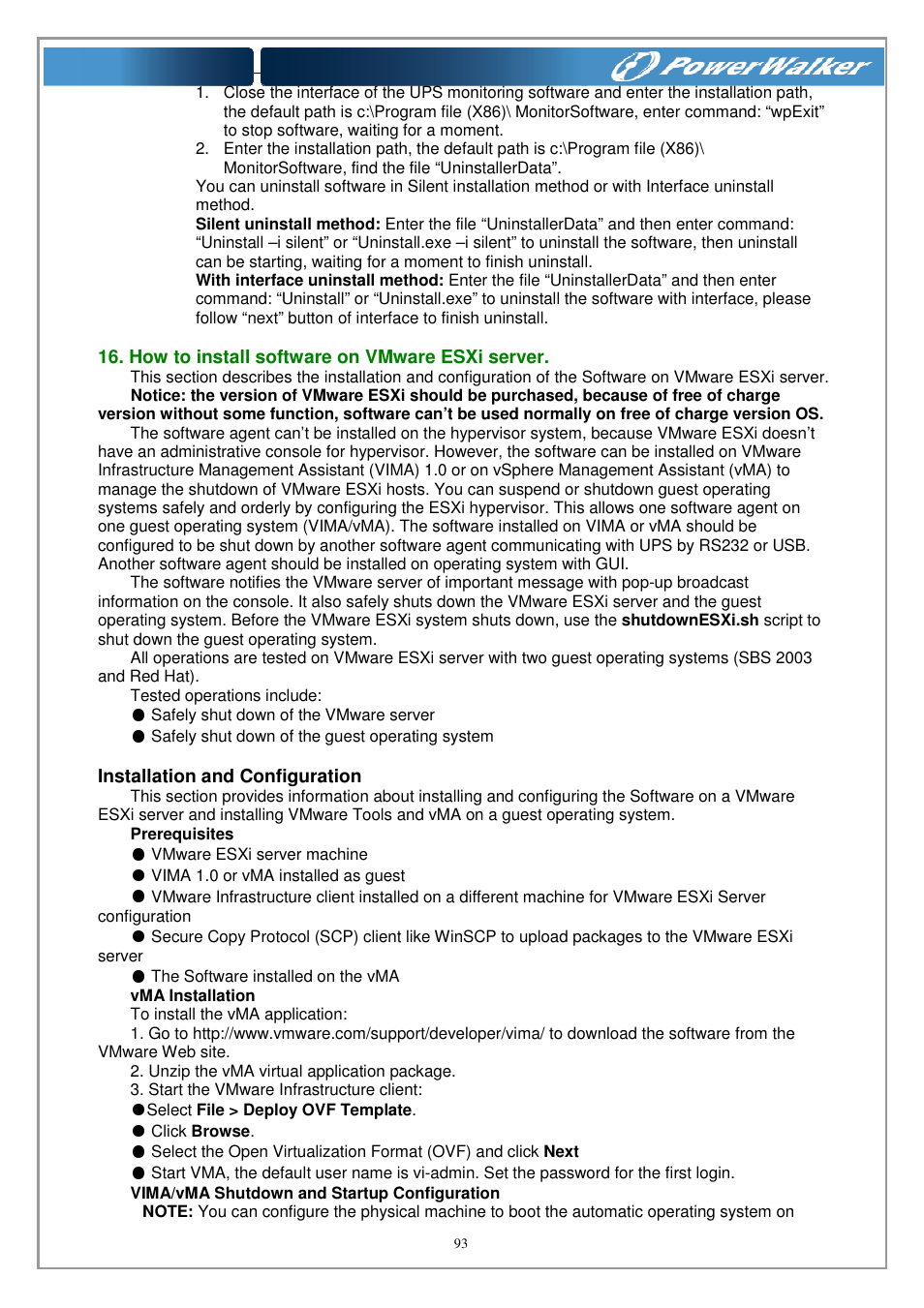 PowerWalker WinPower Software V.4.3.0.1 Manual User Manual | Page 93 / 109
