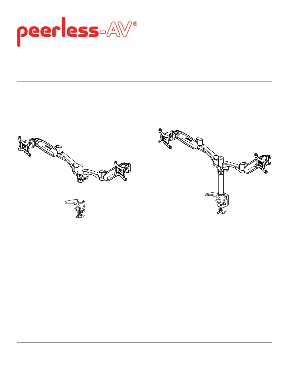 Peerless-AV LCT620AD - Installation User Manual | 9 pages