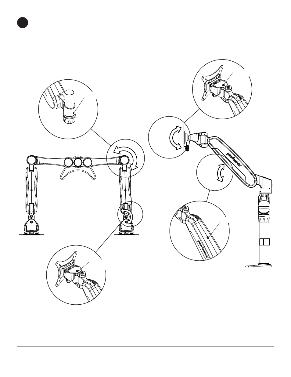 Detail 2 detail 3 detail 5 detail 4 | Peerless-AV LCT620AD - Installation User Manual | Page 8 / 9