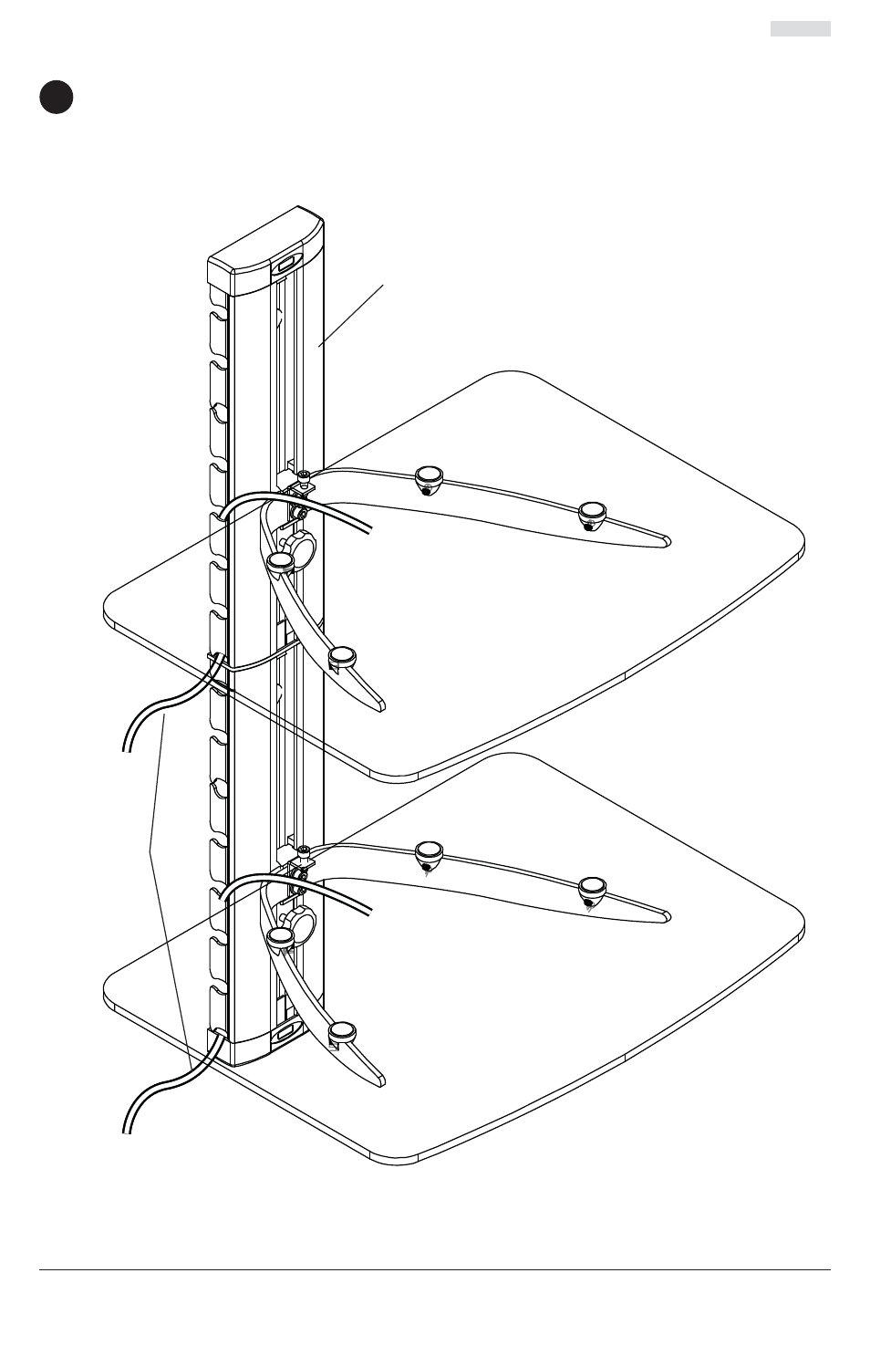 De administración de cables | Peerless-AV ESHV30 - Installation User Manual | Page 16 / 27