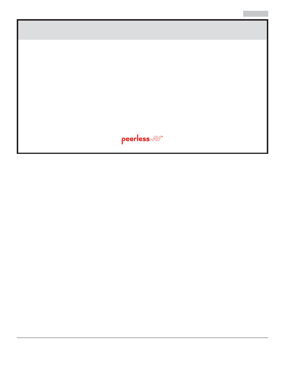 Garantie de cinq ans | Peerless-AV LCZ-4F4G30B - Installation User Manual | Page 26 / 26